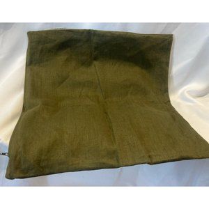 Pillow Decor Brand 19” Square Pillow Cover Olive Green set Of 2 Zip Closure